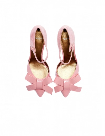 Shop Undercover Pink Leather Bow Pumps