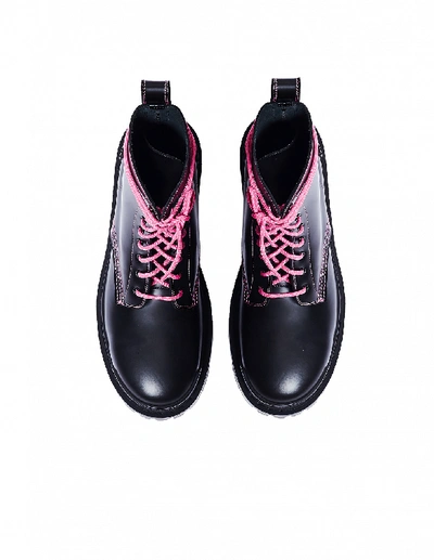 Shop Balenciaga Black Leather Strike Boots