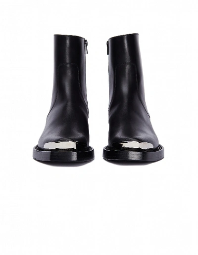 Shop Vetements Black Leather Cowboy Boots