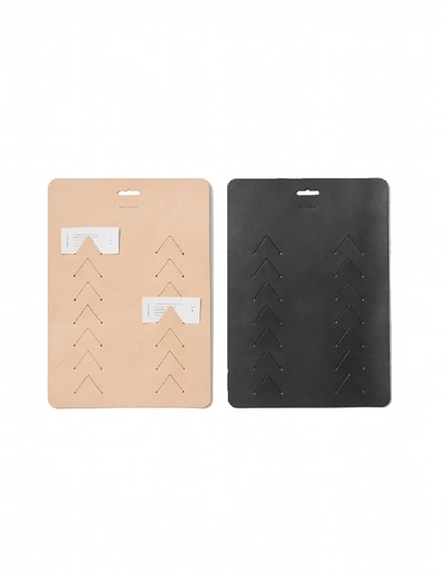 Hender Scheme Black Leather Wall Card Clip In Black