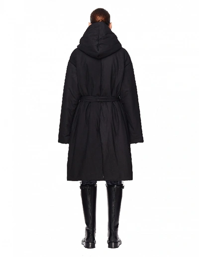 Shop Isaac Sellam Drolatique Down Padded Leather Parka In Black
