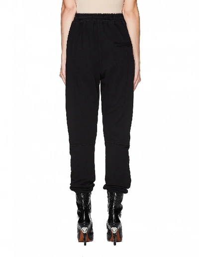 Shop Haider Ackermann Embroidered Black Cotton Sweatpants