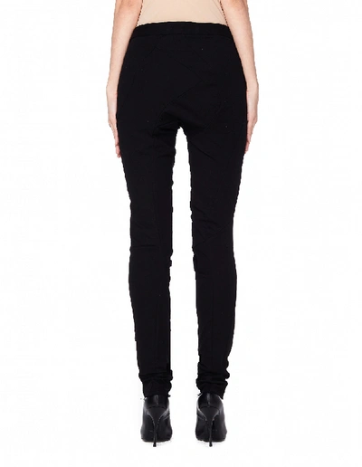 Shop Leon Emanuel Blanck Distressed Cotton Trousers In Black