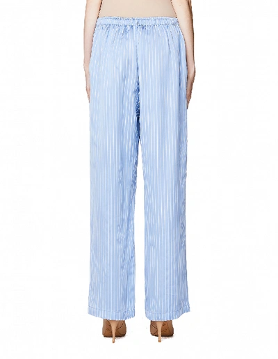 Shop Balenciaga Blue Striped Pajamas Pants
