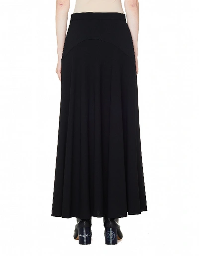 Shop The Row Daya Stretch Wool Skirt In Black