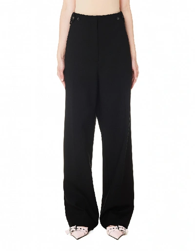 Shop The Row Black Wool Matea Pants