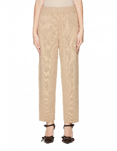 Shop Haider Ackermann Beige Wool & Cashmere Knitted Trousers