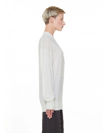 Shop The Row White Wool & Cashmere Taryn Sweater
