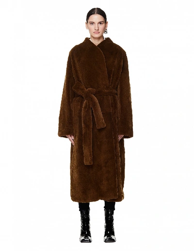 Shop The Row Terin Khaki Mink Fur Coat