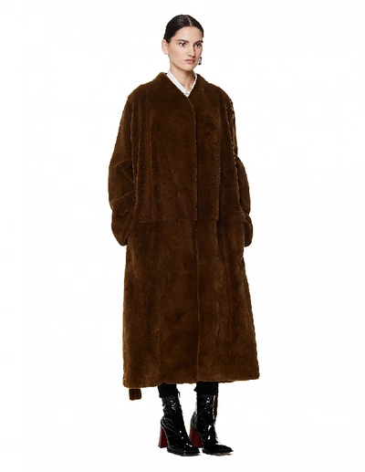 Shop The Row Terin Khaki Mink Fur Coat