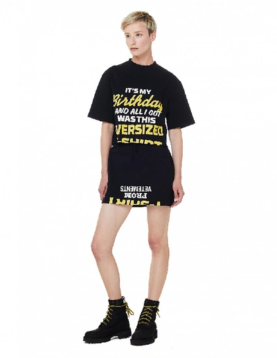 Shop Vetements Birthday T-shirt & Skirt Set In White