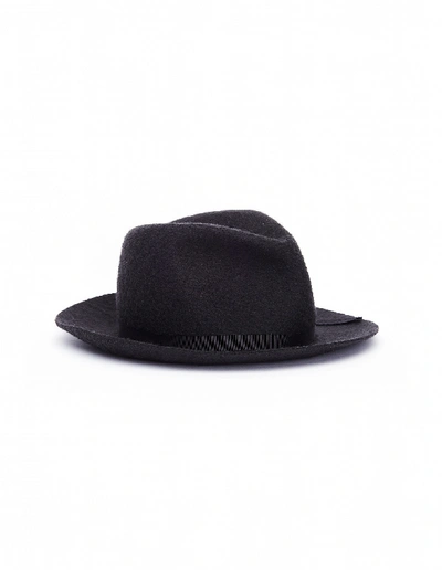 Shop Yohji Yamamoto Grey Wool Hat