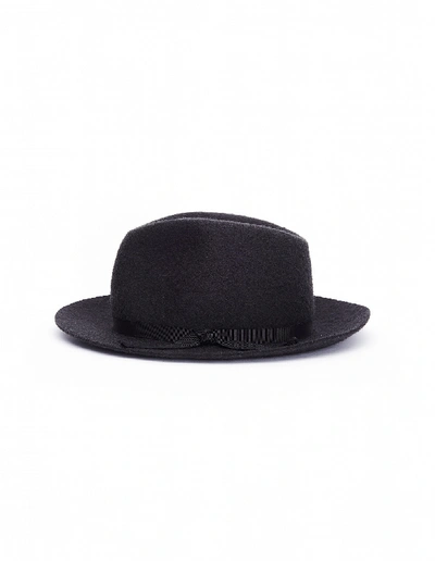 Shop Yohji Yamamoto Grey Wool Hat