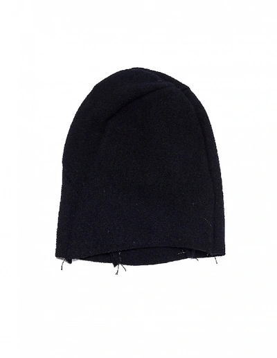 Shop Leon Emanuel Blanck Black Wool Beanie