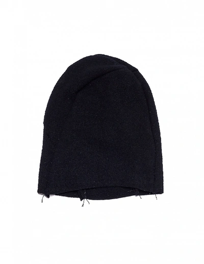 Shop Leon Emanuel Blanck Black Wool Beanie