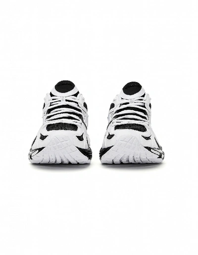 Shop Vetements Black & White Spike Runner 200 Sneakers