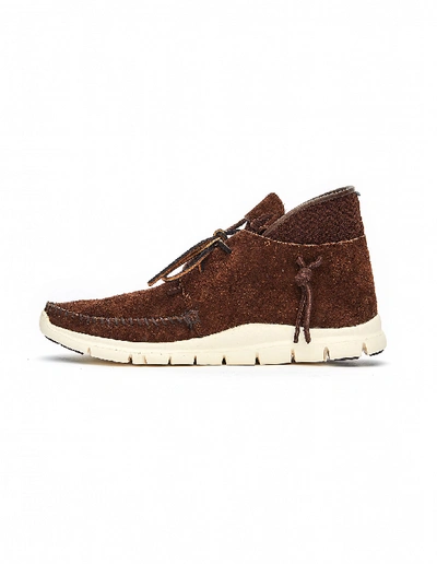 Shop Visvim Ute Moc Mid-folk Sneakers In Brown