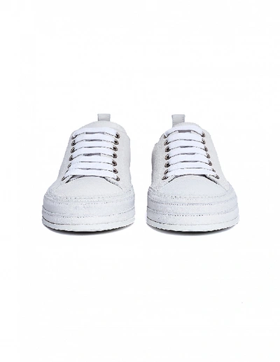 Shop Ann Demeulemeester Gert Suede Low-top Sneakers In White