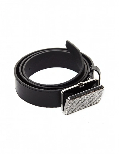 Shop Balenciaga Purse Buckle Leather Belt In Black