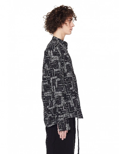 Shop Greg Lauren Black Paisley Printed Shirt