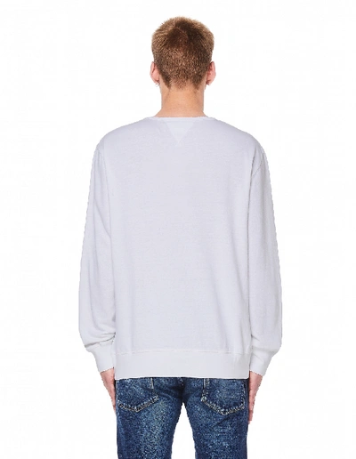 Shop 120% Lino White Linen & Cotton Sweatshirt