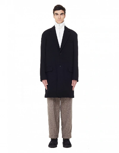 Shop The Row Joseph Black Yak Wool Coat