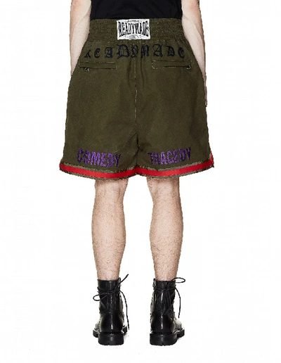 Shop Readymade Khaki Vintage Cotton Shorts