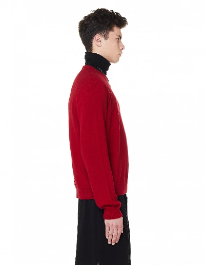 Shop Haider Ackermann Red Wool And Cashmere Sweater