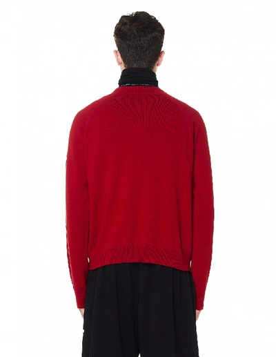 Shop Haider Ackermann Red Wool And Cashmere Sweater