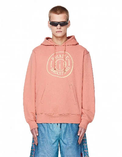 Shop Pigalle Pink Cotton Basketball Hoodie
