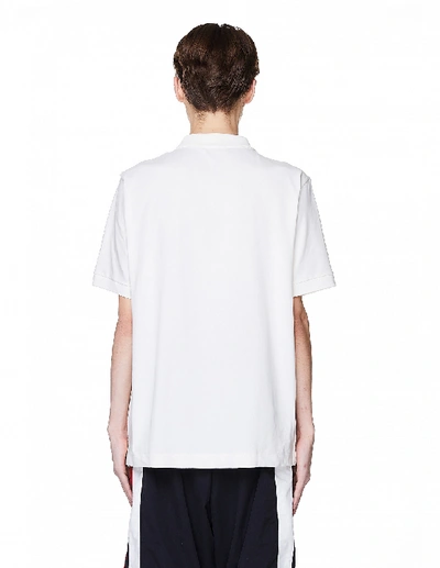 Shop Jil Sander White Cotton Polo T-shirt