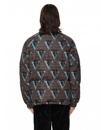 Shop Undercover Valentino Edition Brown Down Jacket