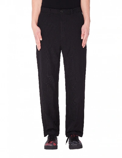 Shop Junya Watanabe Black Trousers With Pocket
