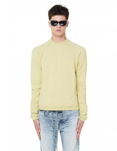 Shop Haider Ackermann Yellow Cotton Sweatshirt