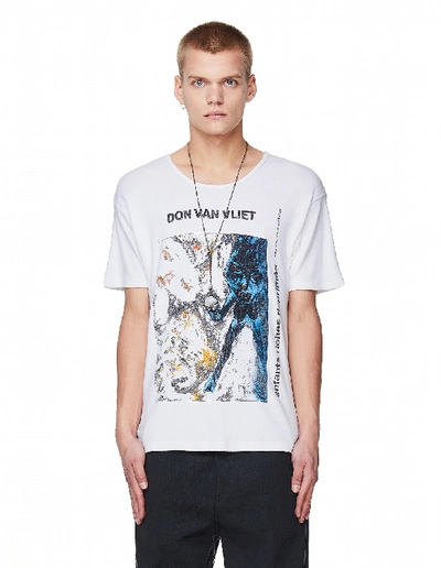 Shop Enfants Riches Deprimes Don Van Vliet Cotton T-shirt In White