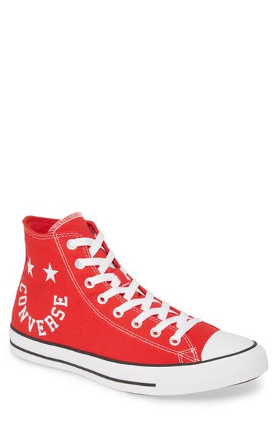Converse Men's Chuck Taylor All Star Smile High Top Casual Sneakers From  Finish Line In University Red/ Black/ White | ModeSens