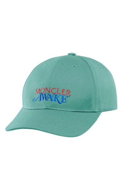 Shop Moncler Genius 2 Moncler 1952 Berretto Embroidered Baseball Cap In Green