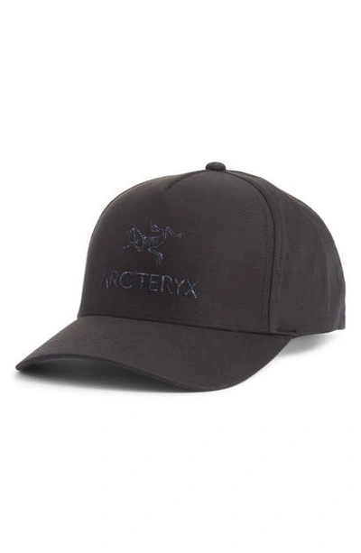 Shop Arc'teryx Multi Crest Snapback Baseball Cap In Black