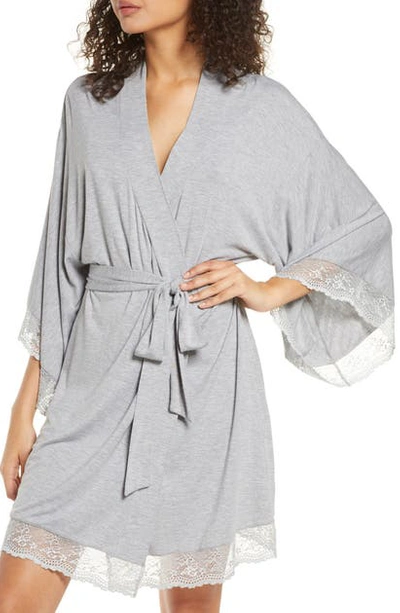 Shop Eberjey Colette Robe In Heather Grey