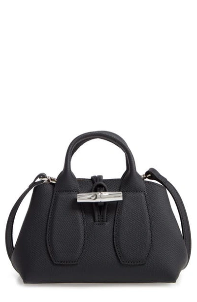 $380, Longchamp Roseau Crossbody Bag Small Black
