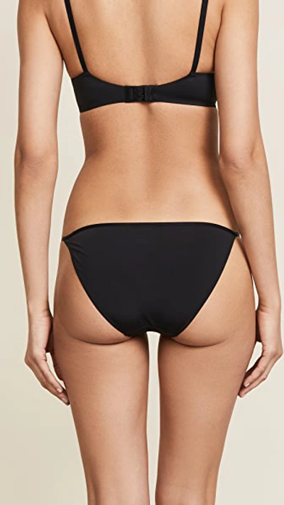 Shop Calvin Klein Underwear Sleek String Bikini Panties In Black