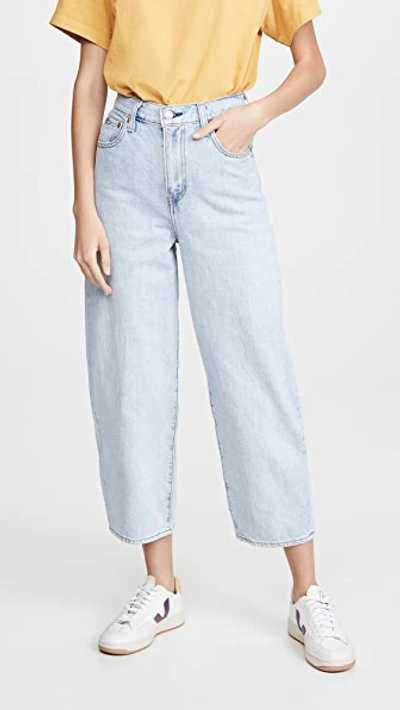 Shop Levi's Balloon Leg Jeans In Dad Jokes