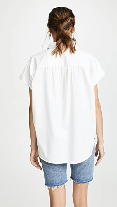 Shop Madewell Central Shirt Pure White Xxs