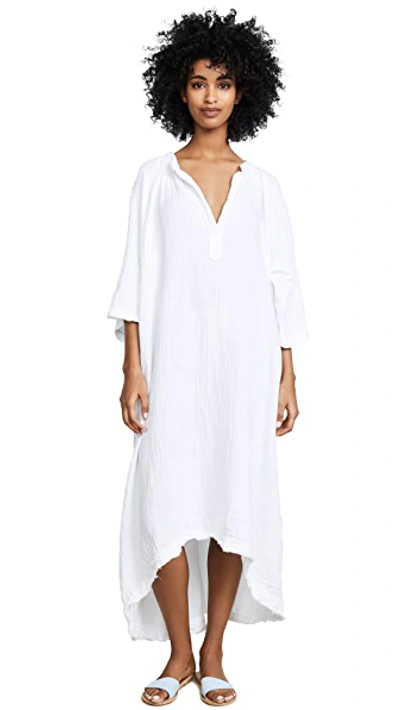 Shop 9seed Tangier Caftan White