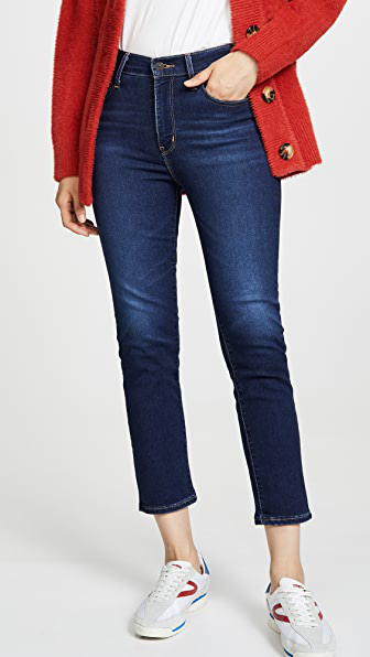 724 straight crop levi's