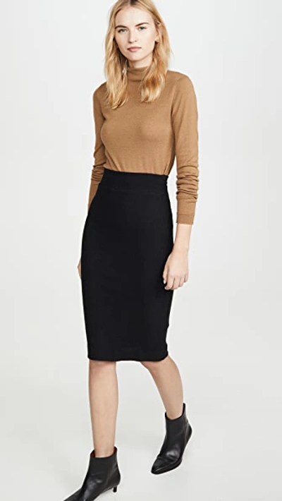 Shop Enza Costa Sweater Knit Skirt In Black