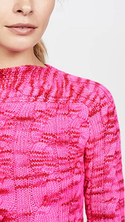 Shop Michaela Buerger Boat Neck Sweater In Pink