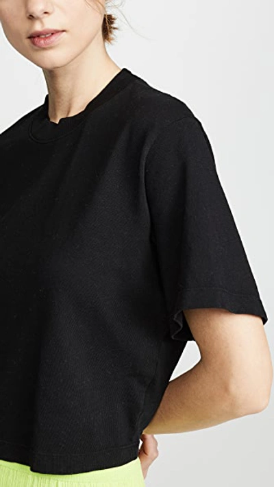 Cotton Citizen Tokyo Crop Tee In Jet Black
