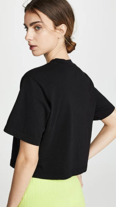 Cotton Citizen Tokyo Crop Tee In Jet Black