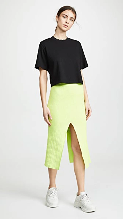 Cotton Citizen Tokyo Crop Tee In Jet Black